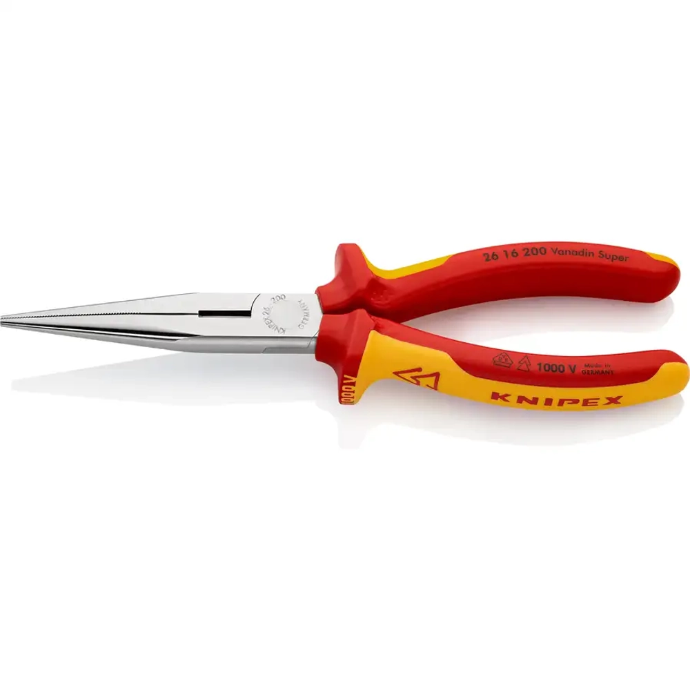 Длинногубцы хромированные 200 мм Knipex 26 16 200