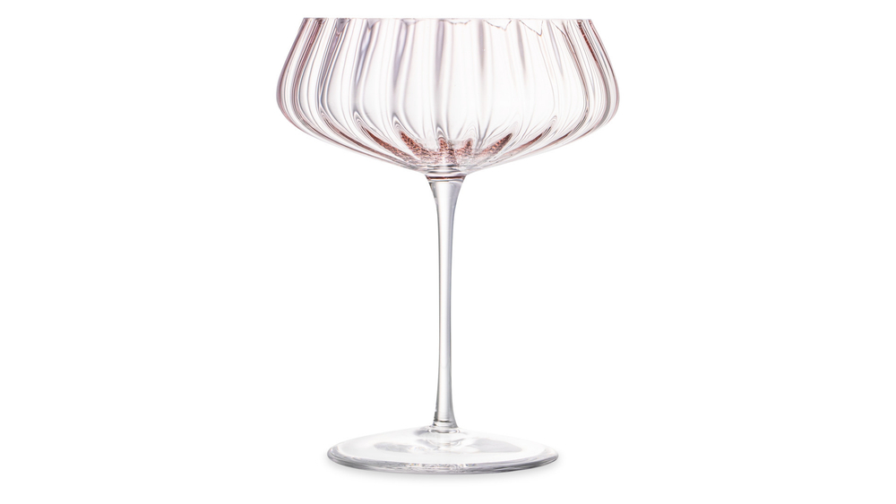 Набор креманок для шампанского 2шт 400мл Nude Glass Round UP Dusty Rose розовый