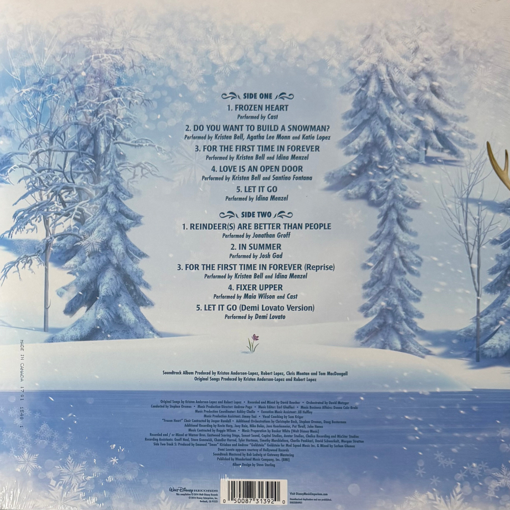 Frozen - The Songs (Европа 2014г.)