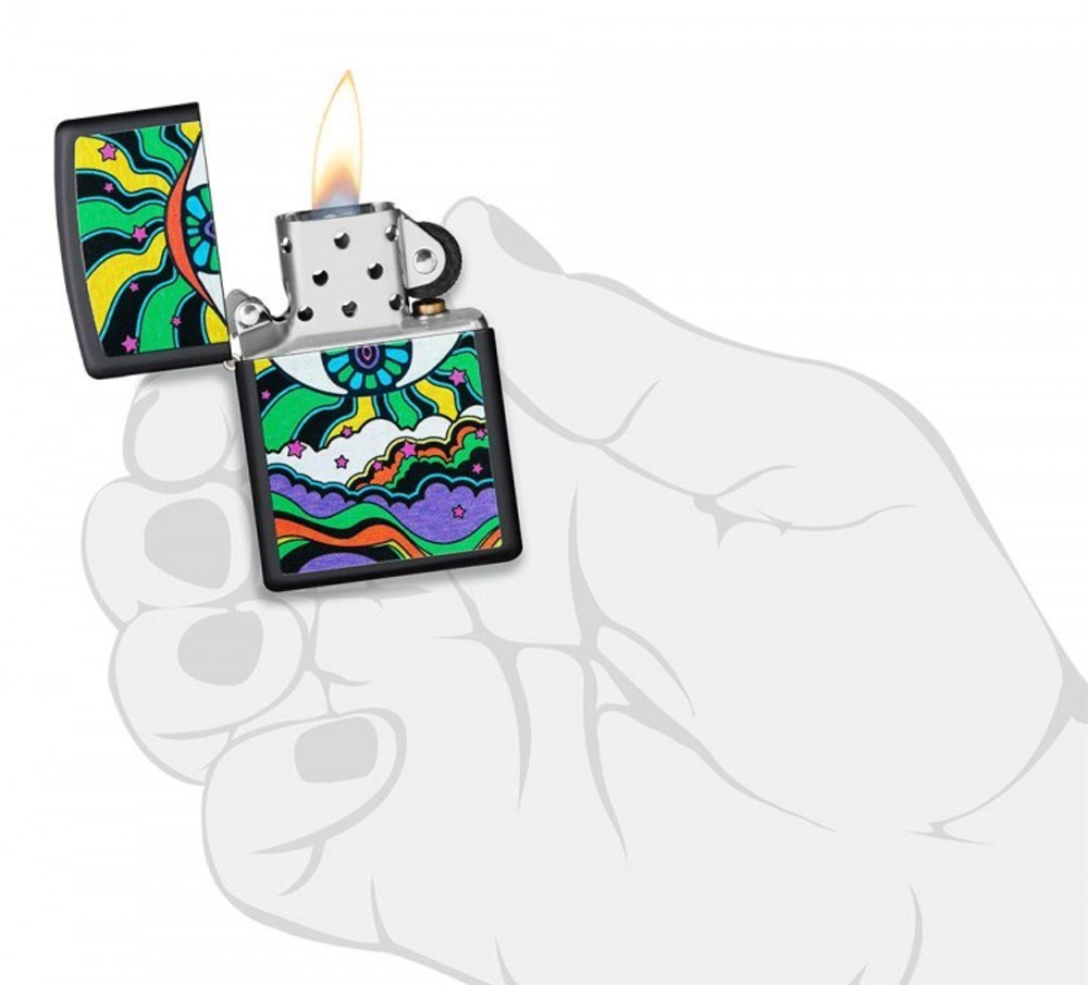 Зажигалка ZIPPO 49699 Eye Black Light Design