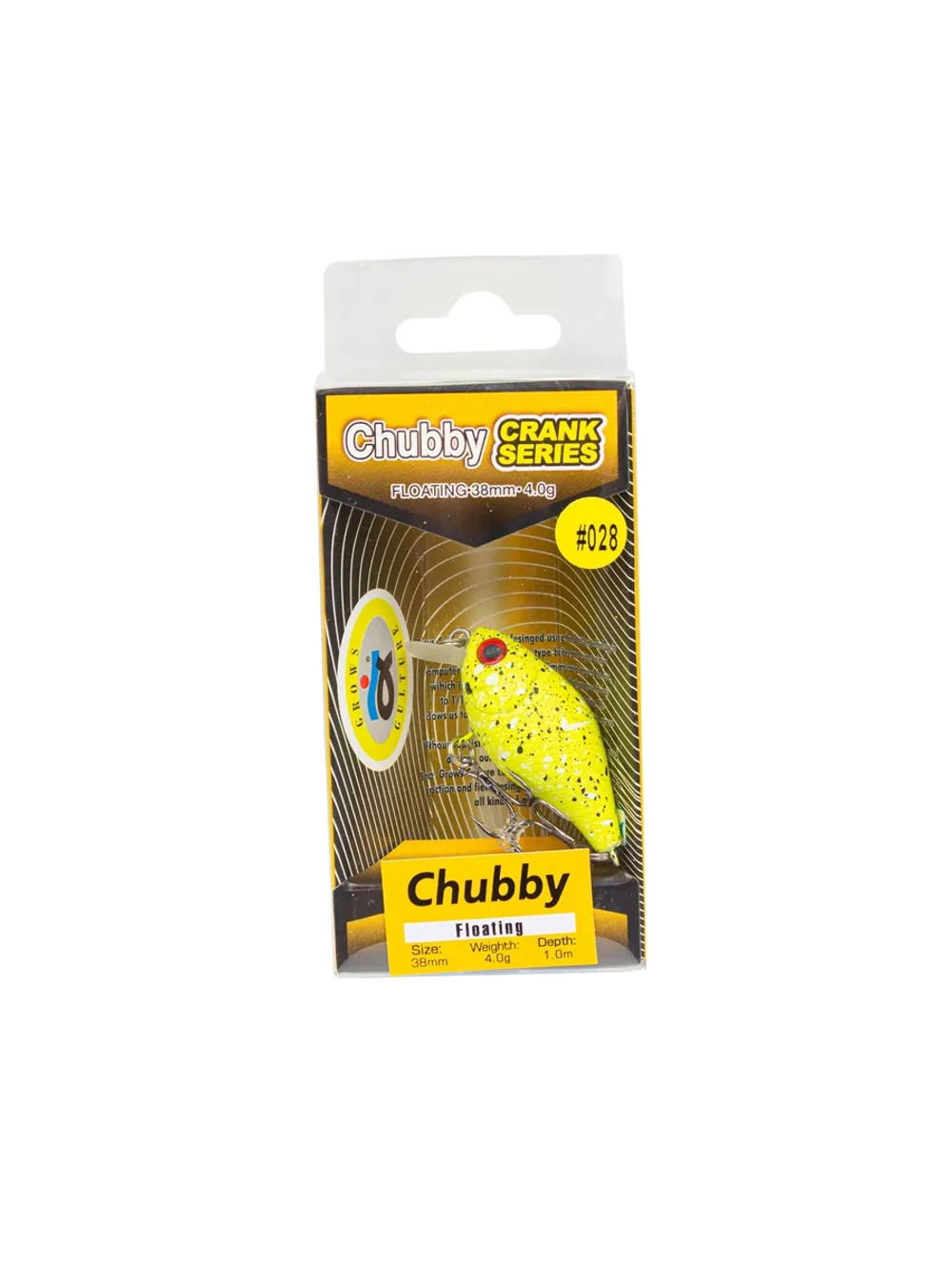 Воблер Chubby 38F цвет 028 4 г 0,5-1,0 м крэнк