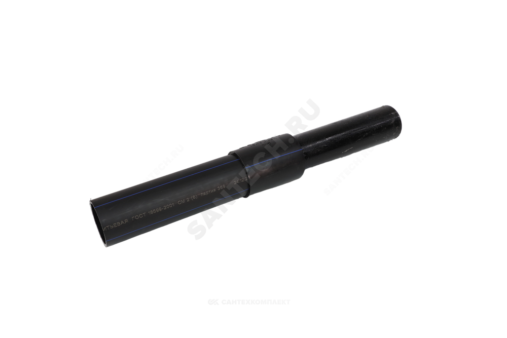 Переход ПЭ100-сталь неразъемный Дн 110х108 Ру10 SDR17