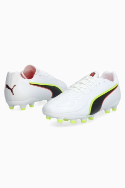 Бутсы Puma King 20 Match FG/AG Junior - белый