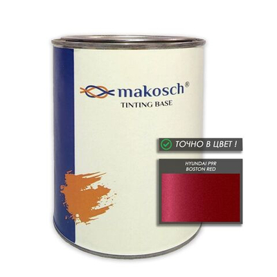 Автоэмаль makosch/HYUNDAI P9R, Базовая эмаль, красный, перламутр, 800мл.