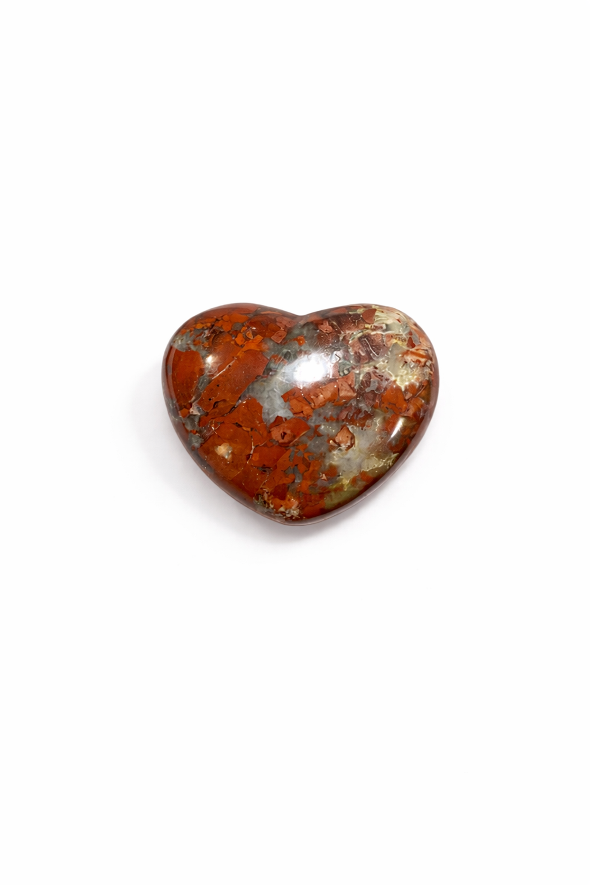 Сердечко из красной яшмы