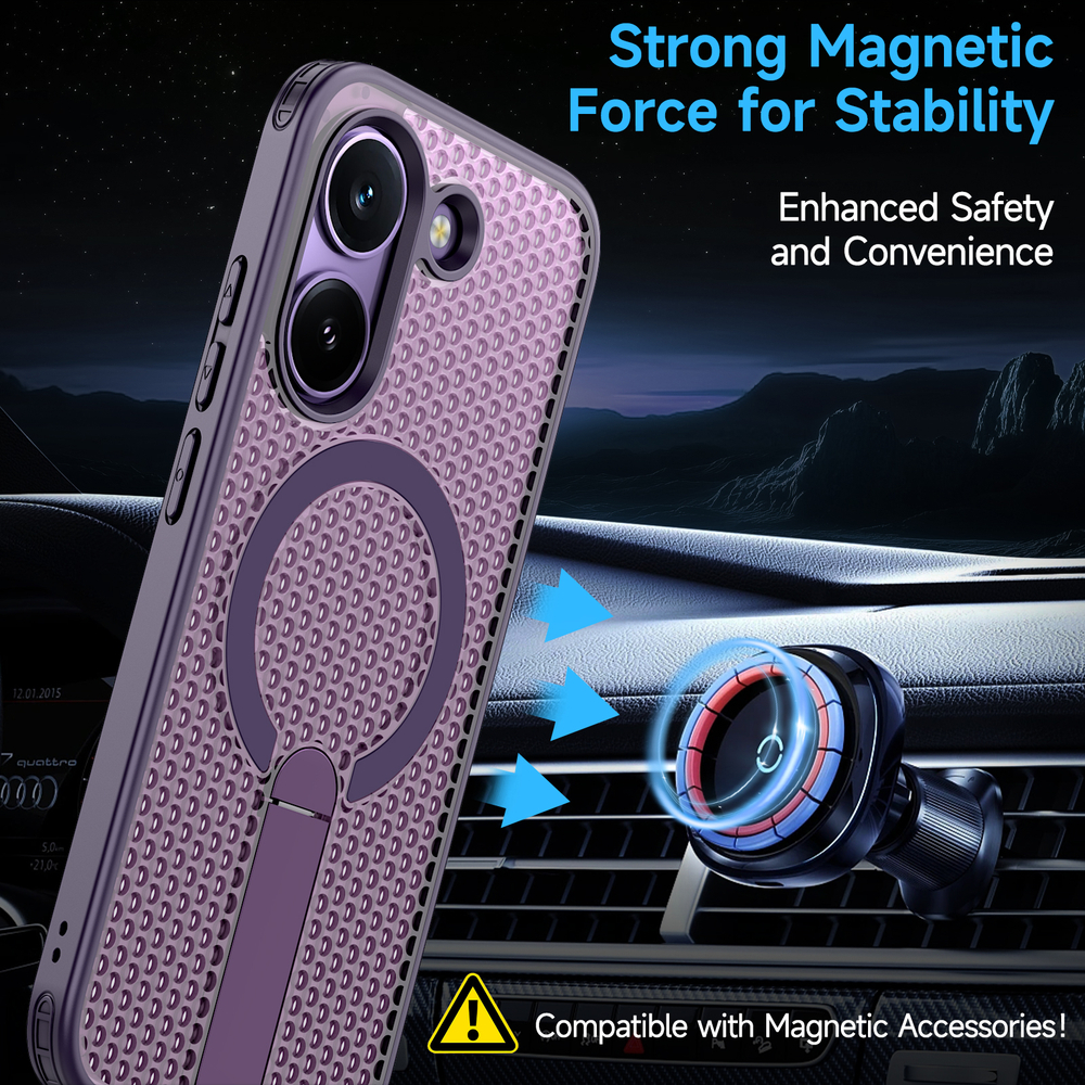 Прозрачный чехол Mesh Pro Magnetic Case для Poco X8 Pro 5G