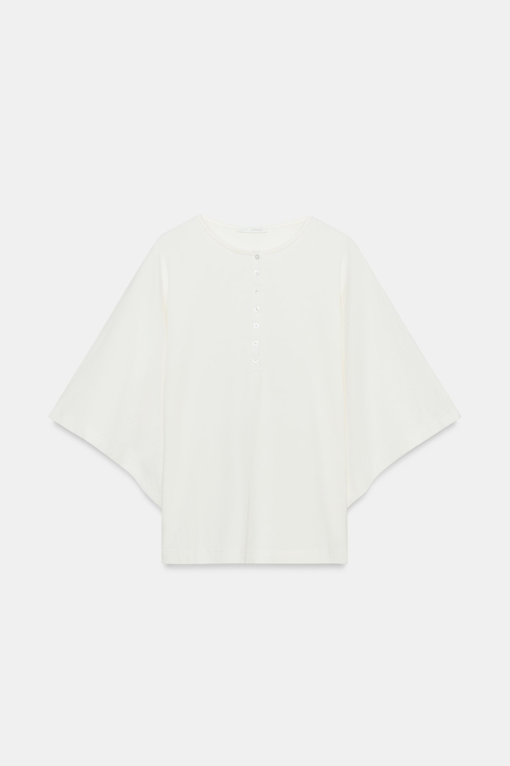 ФУТБОЛКА С ВОРОТНИКОМ ХЕНЛИ — ZARA
