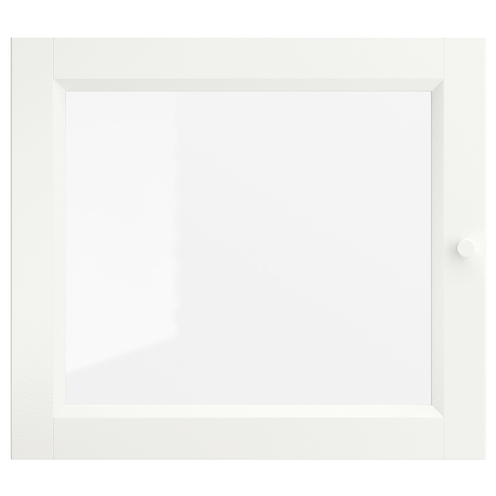 IKEA OXBERG  (ИКЕА ОКСБЕРГ)  -  Дверь стеклянная - белая 40x35 см