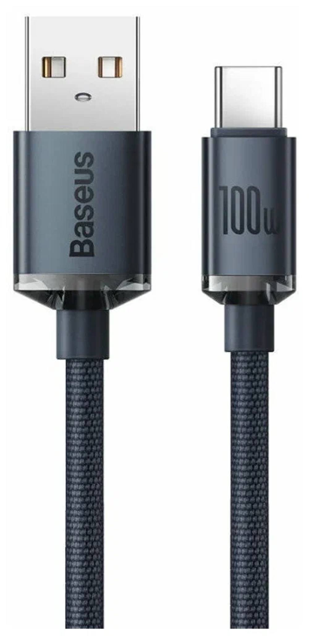 Usb Кабель-зарядка TYPE-C Baseus Crystal Shine 100W 1,2м CAJY000401 чёрный