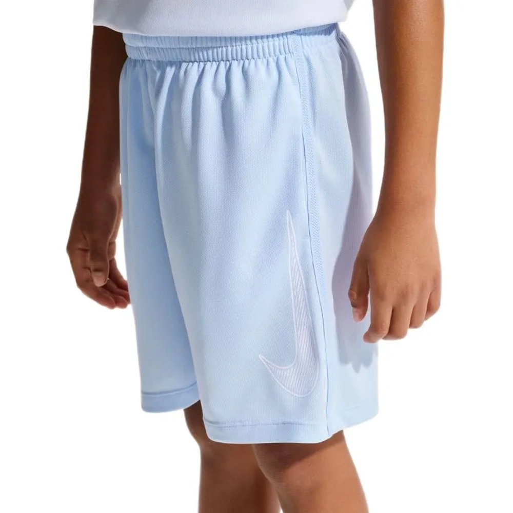 Детские теннисные шорты Nike Dri-FIT Multi - hydrogen blue/white