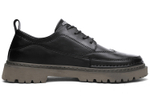 Jeep Casual Leather Shoes Men"s Low top Black