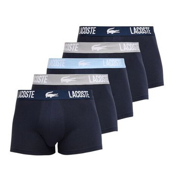 Боксерки теннисные Lacoste Stretch Cotton Trunks 5P - multicolor