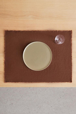 ZARA HOME САЛФЕТКА ПОД СТОЛОВЫЕ ПРИБОРЫ, ТЕРРАКОТОВЫЙ