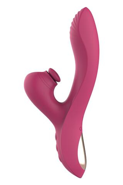 Розовый вибратор-кролик Dual G-Spot Vibe - 22,5 см. (Цвет: розовый)