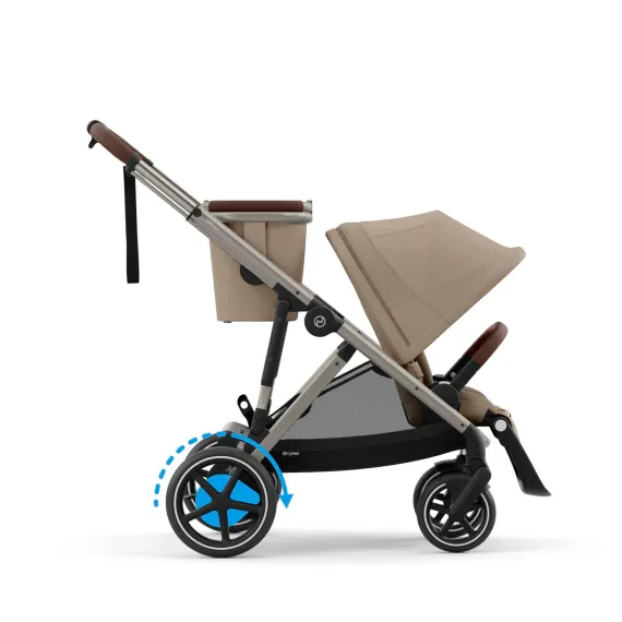 Детская коляска Cybex e-Gazelle S 2 в 1 TPE Almond Beige