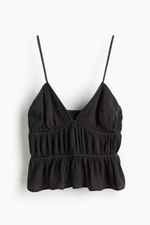 Топ на бретелях со вязаной деталью - H&M