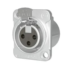 Seetronic MJ3F2C Панельный разъём XLR тип D, "папа", 3-контактный