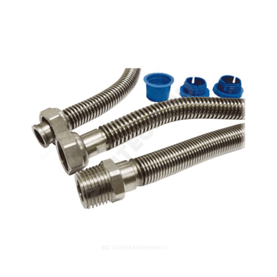Подводка гибкая для газа сильфонная нержавеющая сталь 1/2" г-ш L=4м Tuboflex