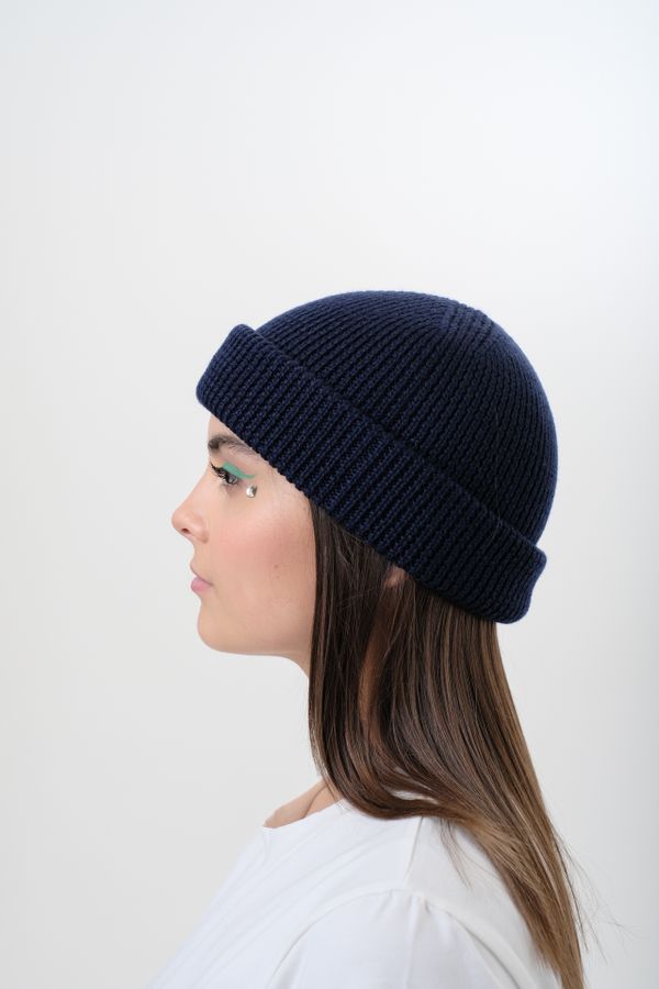 Шапка Modern Short Beanie Синяя - фото 8