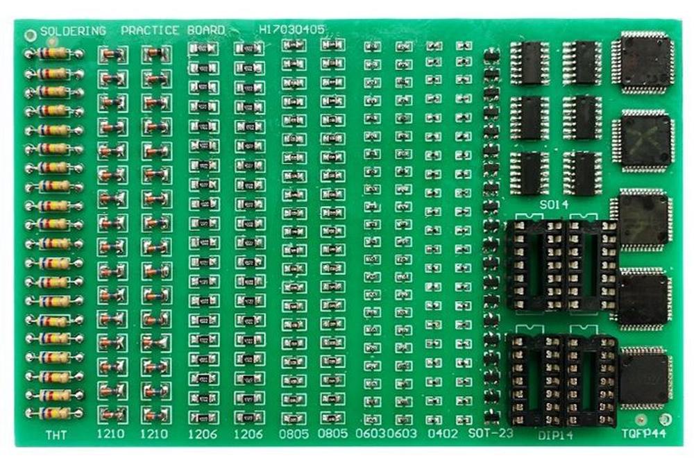 Набор для обучения пайки SMD/TQFP/THT