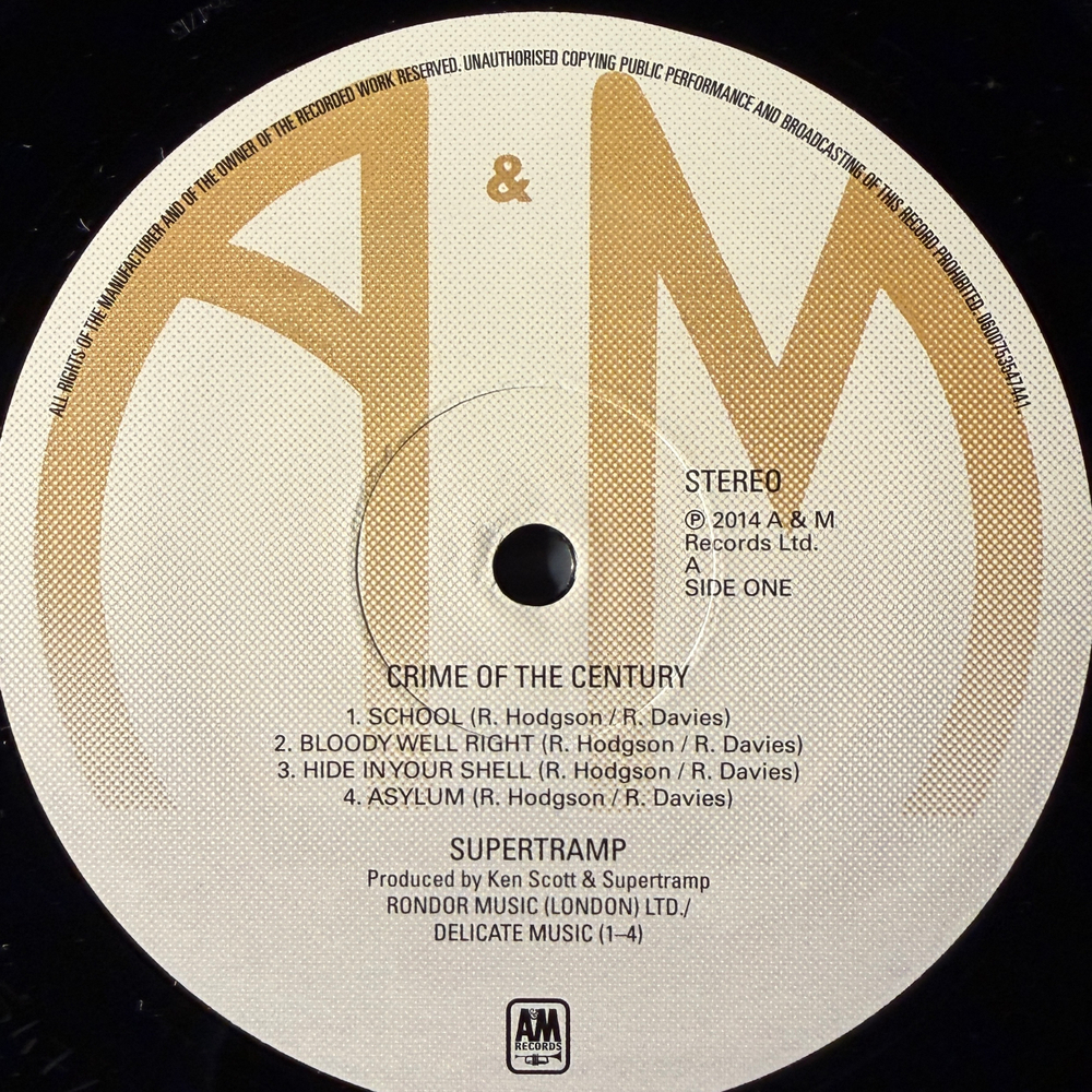 Supertramp ‎– Crime Of The Century (Европа 2022г.)