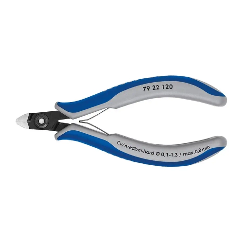 Прецизионные кусачки боковые для электроники чернёные 120 мм Knipex 79 22 120