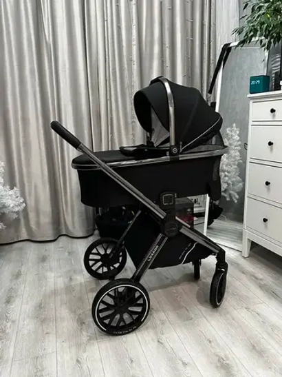 Детская коляска Luxmom 777 2в1 черная