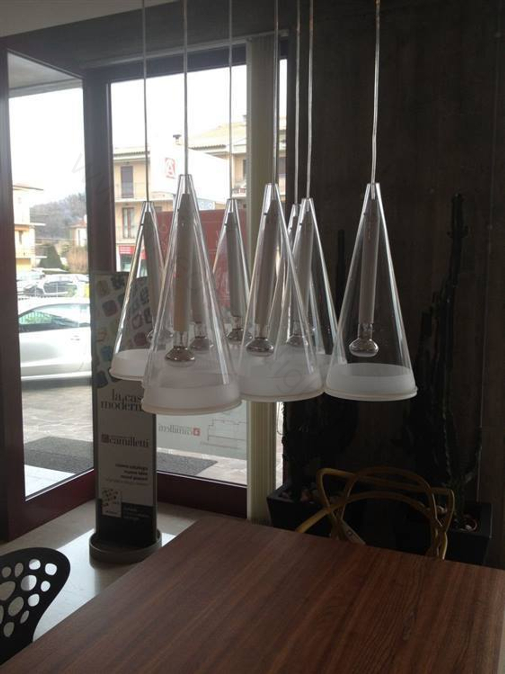Pendant design lamp  Fucsia 3 by Flos