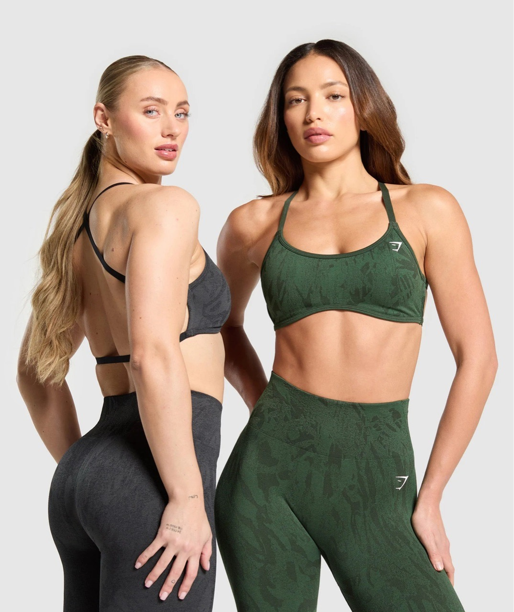 Топ GYMSHARK Adapt Camo Seamless Sports Bra Black