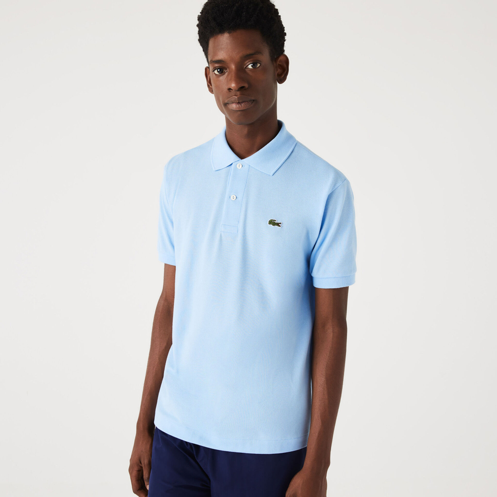 Мужское теннисное поло Lacoste Core Essentials Polo Men - Light Blue