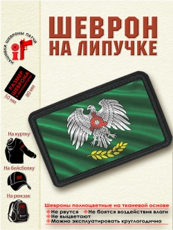 Шеврон на липучке флаг города Назрань dtf