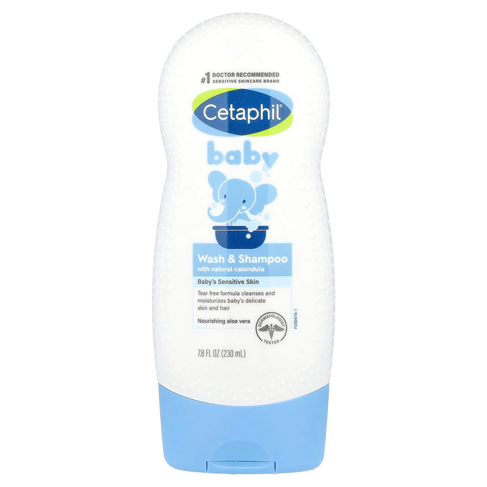 Cetaphil, шампунь и гель для душа для детей, с натуральной календулой, 230 мл (7,8 жидк. унции)