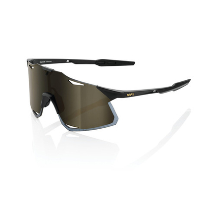 Спортивные очки 100% HYPERCRAFT Matte Black - Soft Gold Mirror Lens