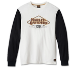 Футболка с длинными рукавами Colorblocked 120th Anniversary (Белая)