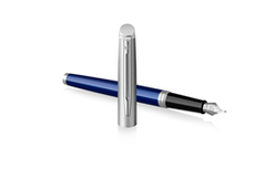 Перьевая ручка Waterman Hemisphere Entry Point Stainless Steel with Blue Lacquer в подарочной упаковке