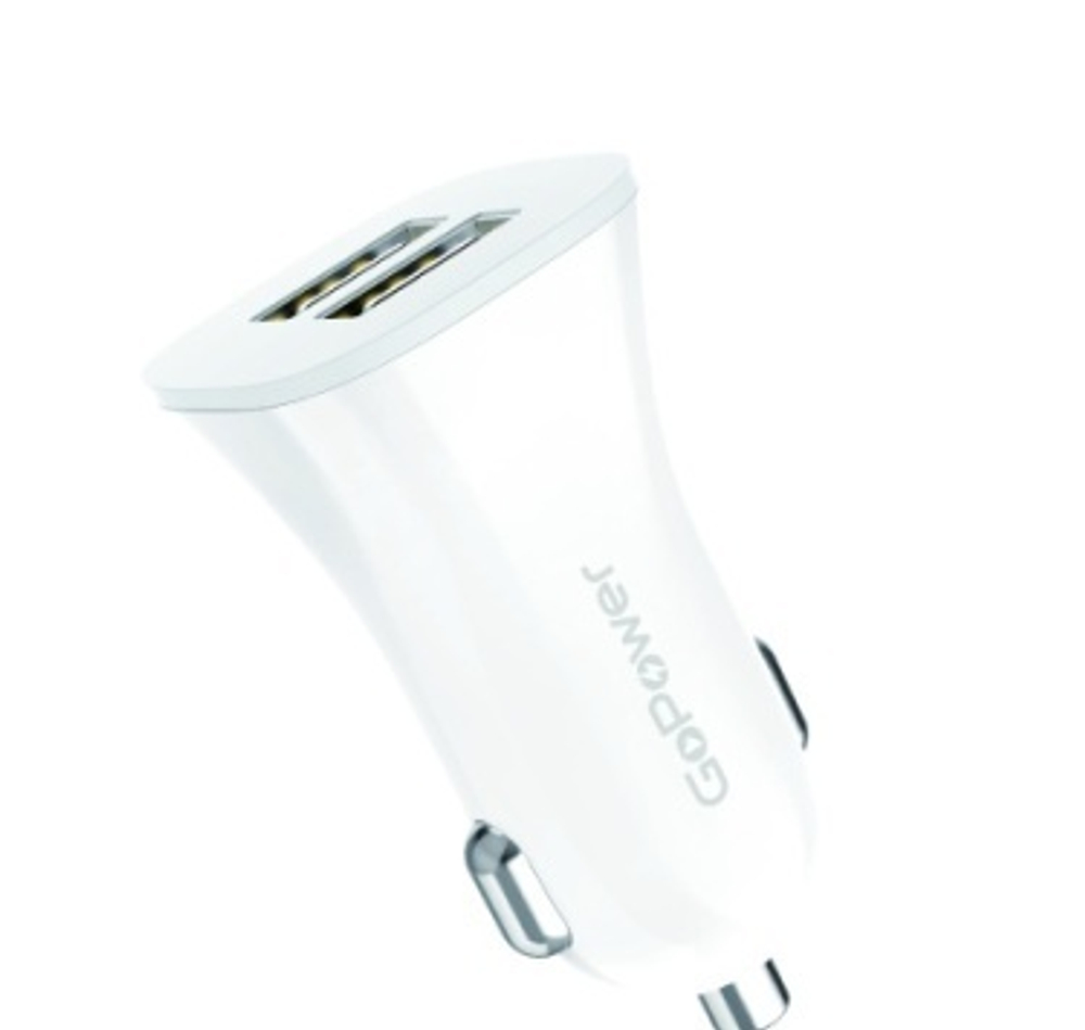 Автомобильное З/У GoPower GPC06-2U 2USB белый
