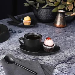 Кофейная пара 100 мл d 6,8 см h6 см Espresso Black Raw Stellar P.L. Proff Cuisine [6]