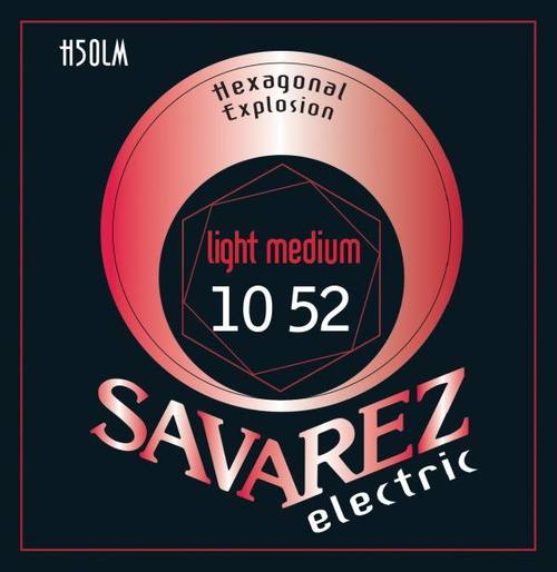 Savarez H50LM Hexagonal Explosion Light Medium, струны для электрогитары 10-52, никелевое покр