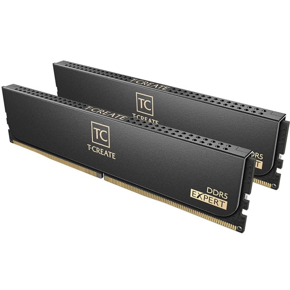 Модуль памяти DIMM DDR5 128Gb, 6000Mhz, 2x64Gb, Team Group T-Create Expert Black (CTCED5128G6000HC40FDC01)