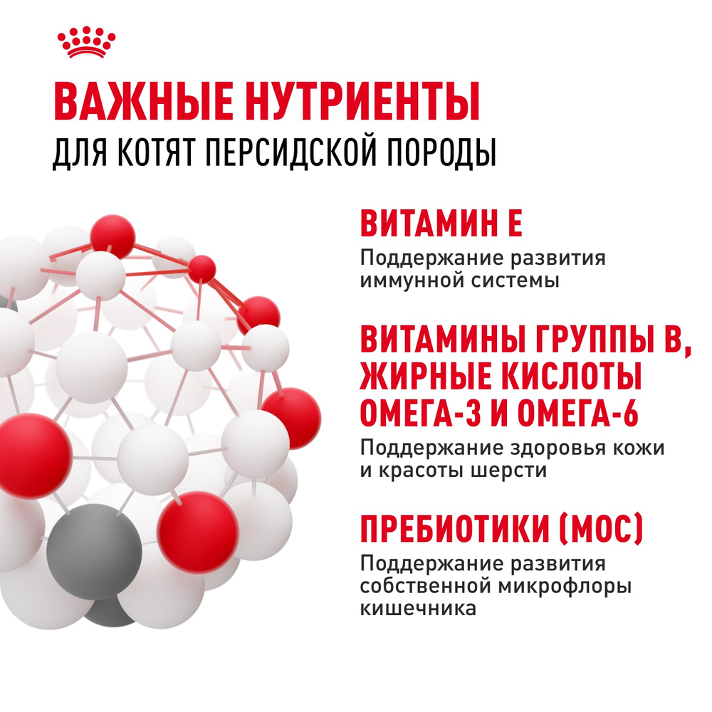 Royal Canin Persian Kitten Персиан Киттен Корм сухой для котят персидской породы до 12 месяцев 2кг