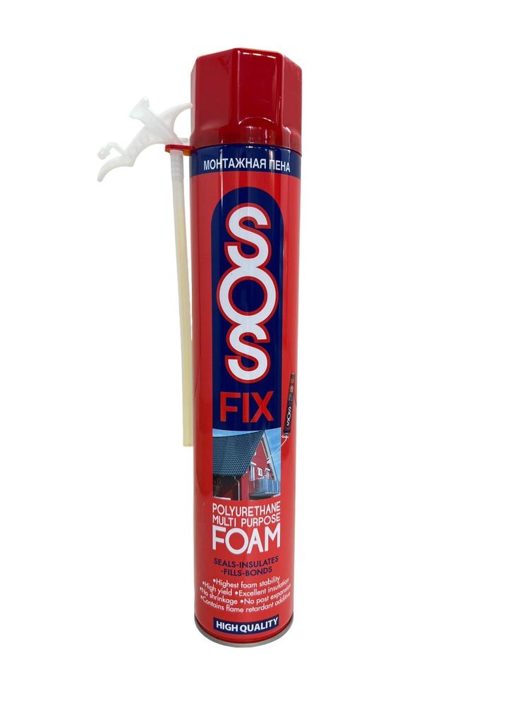 ПЕНА МОНТАЖНАЯ SOSFIX FOAM 600МЛ ПЕНА МОНТАЖНАЯ SOSFIX FOAM 600МЛ