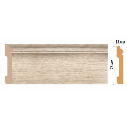 Плинтус напольн.DECOMASTER(80*13*2400 мм) D005-72 ШК/26