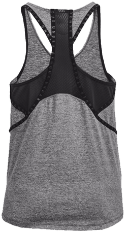 Женский топ теннисный Under Armour Knockout Mesh Back Tank W - серый