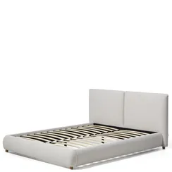 Кровать Elero 160x200 см, шенилл цвета экрю