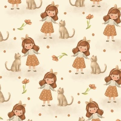Девочка с котом