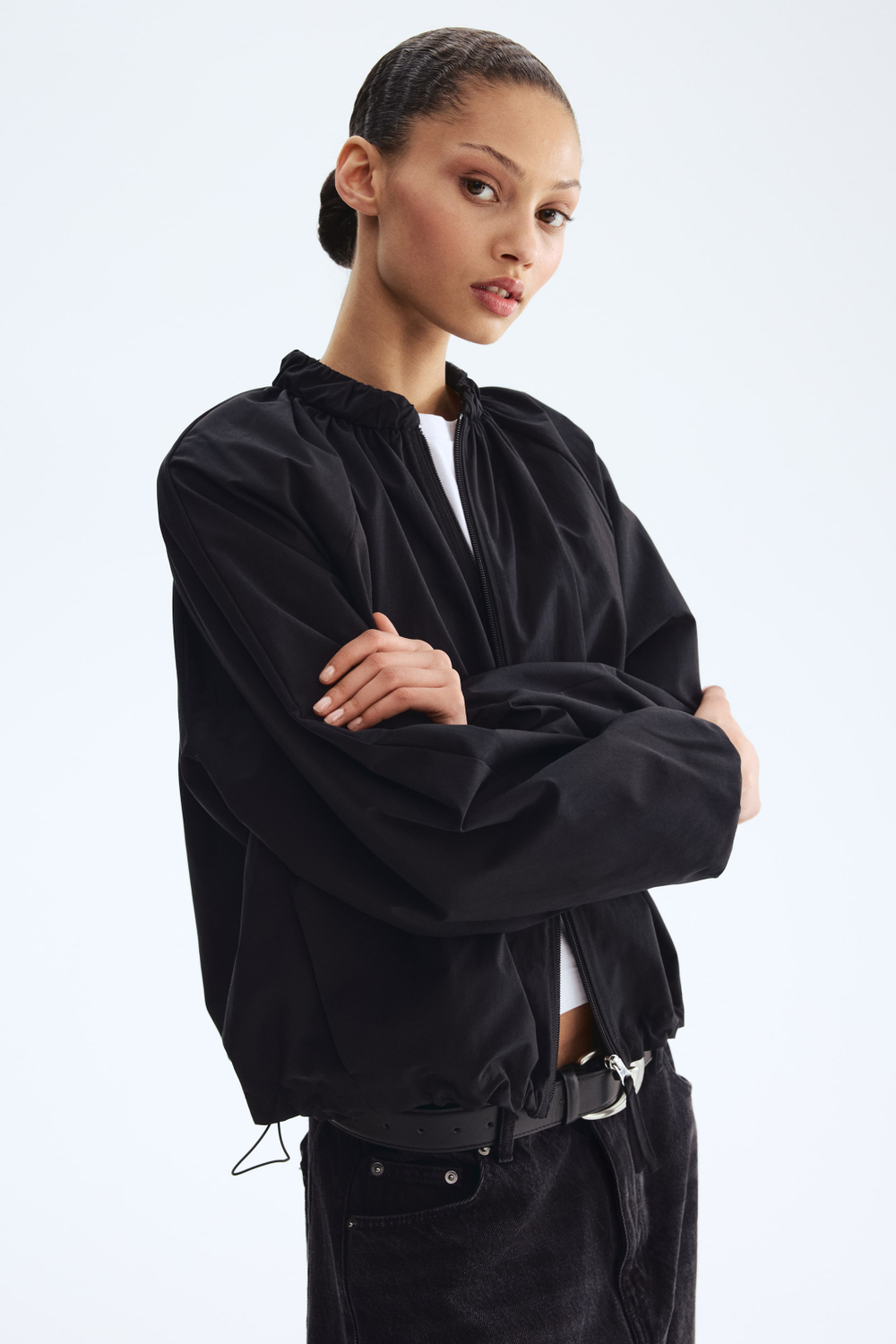 H&M Куртка-бомбер, черный