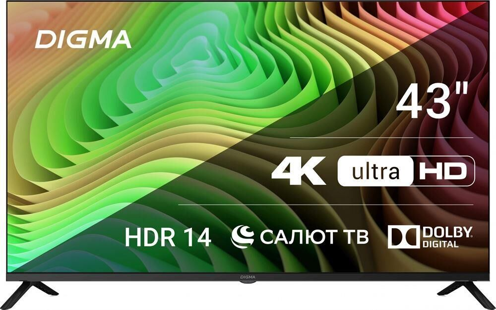 тв ЖК DIGMA DM-LED 43UBB40 UHD SMART