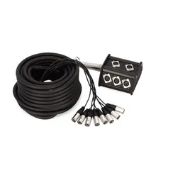 Adam Hall K 8 C 15 P - мультикор со стейдж-боксом, 8 x XLR возврат, 8 x 0.314 мм2, 15 м