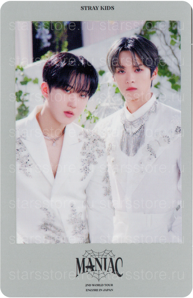 Фотокарта Lee Know & Changbin Stray Kids "MANIAC ENCORE" (B ver) Фотокарта Lee Know & Changbin Stray Kids "MANIAC ENCORE" (B ver)