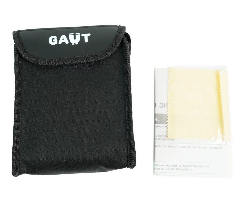 Бинокль GAUT Atlas 10x42 Waterproof, Roof-призмы BK7, IPX6, цвет - чёрный